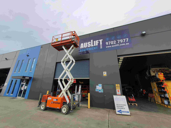 22ft 4WD Rough Terrain Diesel Scissor Lift for Hire