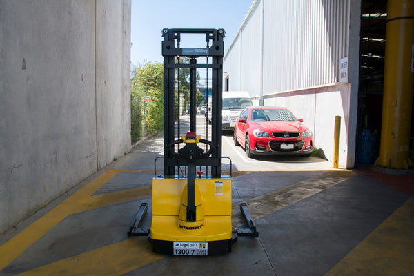 1.5 Tonne to 3.3m - Electric Straddle Walkie Stacker Forklift for Hire