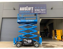 Used 2019 Genie GS3369RT 33ft RT 4WD Scissor Lift