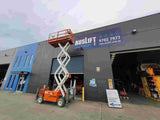 22ft 4WD Rough Terrain Diesel Scissor Lift for Hire
