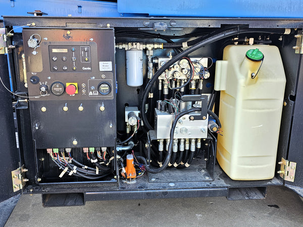 Used 2021 Genie GS-2669 RT 26ft Rough Terrain, Self Levelling Diesel Scissor Lift