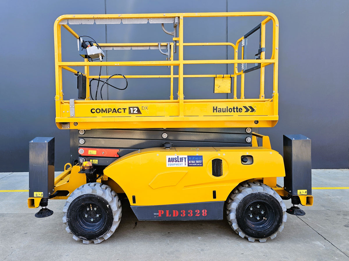 2022 Haulotte Compact 12DX - 32ft RT Self Levelling Diesel Scissor Lift