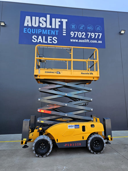 2022 Haulotte Compact 12DX - 32ft RT Self Levelling Diesel Scissor Lift