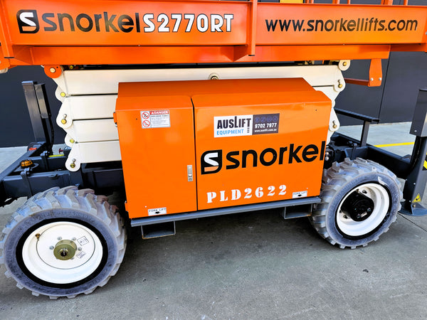 2022 Snorkel S2770RT 27ft Wide Deck Diesel Scissor Lift