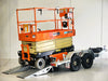 JLG ES2646 26ft Electric Scissor Lift on Bullant Trailer