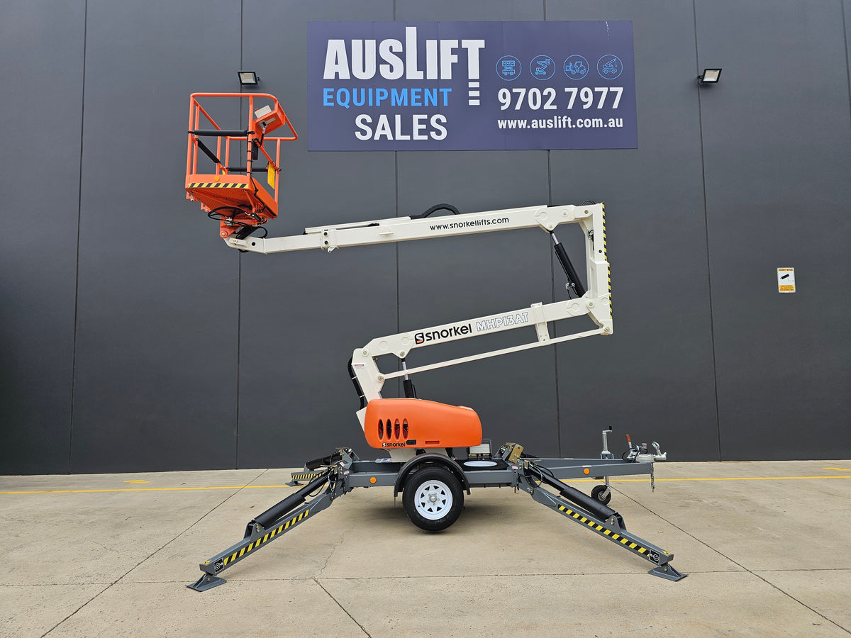Snorkel MHP13AT - 34 ft Towable Trailer Boom Lift