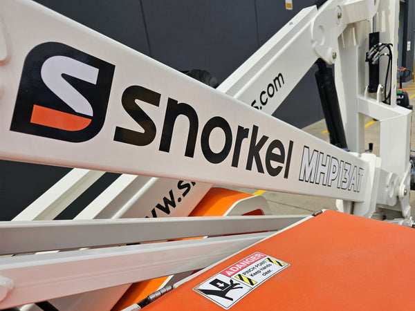 Snorkel MHP13AT - 34 ft Towable Trailer Boom Lift