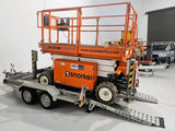 2018 Snorkel S2255RT with Trailer - 22ft Rough Terrain Diesel Scissor Lift