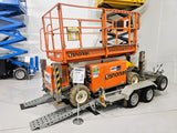 2018 Snorkel S2255RT with Trailer - 22ft Rough Terrain Diesel Scissor Lift