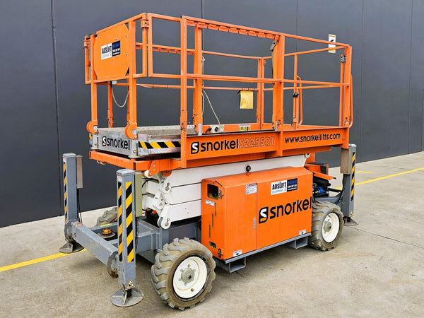 2018 Snorkel S2255RT with Trailer - 22ft Rough Terrain Diesel Scissor Lift