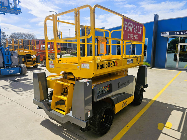 2015 Haulotte Compact 10DX - 26ft RT Self Levelling Diesel Scissor Lift