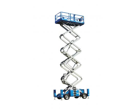 53ft RT Self Levelling Diesel Scissor Lift for Hire
