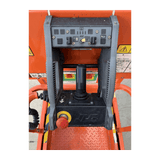 JLG 1930ES electric scissor lift (SN6420) control box close up
