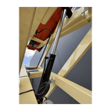 JLG 1930ES electric scissor lift (SN6420) lift cylinder close up
