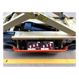 JLG 1930ES electric scissor lift (SN6420) right side battery compartment