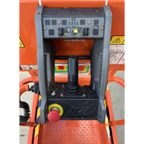 JLG 1930ES electric scissor lift (SN8095) joystick upper control box panel close up