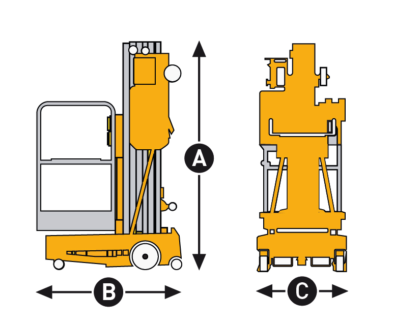 Haulotte 32ft Push Around Manlift Vertical Lift
