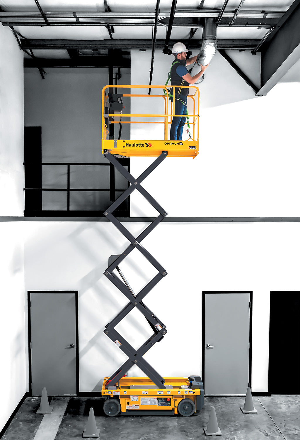 Haulotte Optimum 8AC - 19ft Electric Scissor Lift