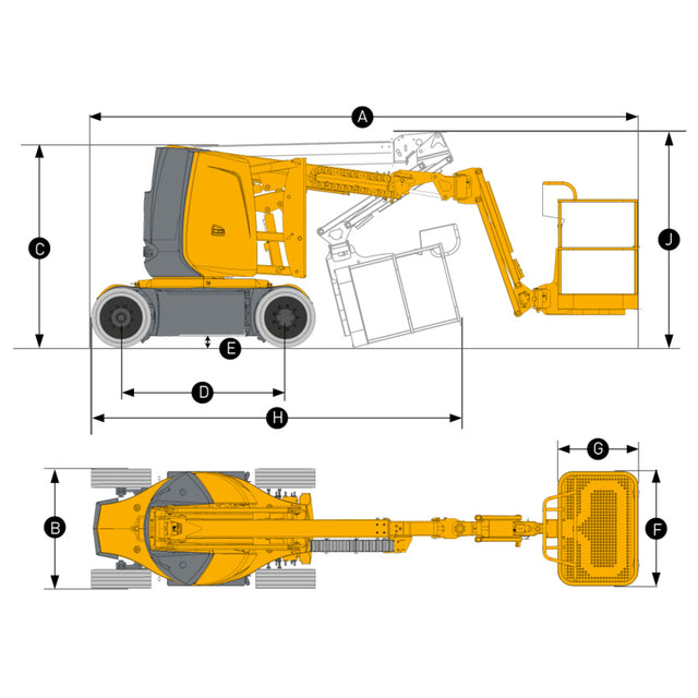Haulotte 30ft Electric Narrow Knuckle Boom Lift