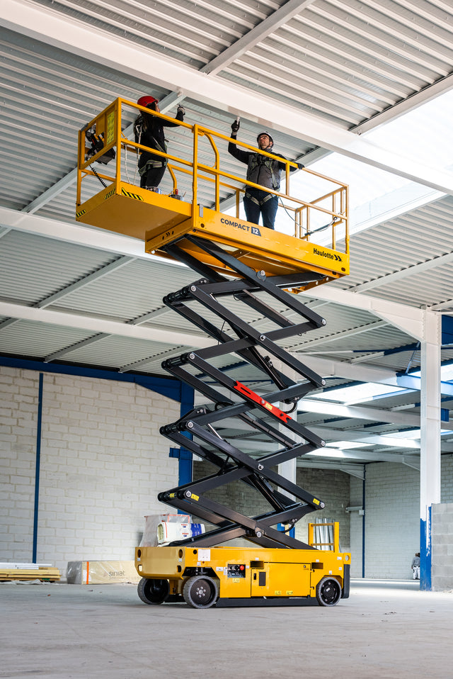 Haulotte Compact 12DX - 32ft RT Self Levelling Diesel Scissor Lift