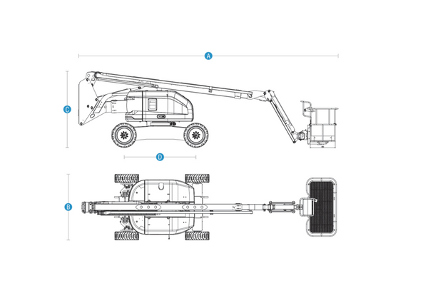 Sinoboom AB18J (AB600J) 60ft Diesel Knuckle Boom Lift