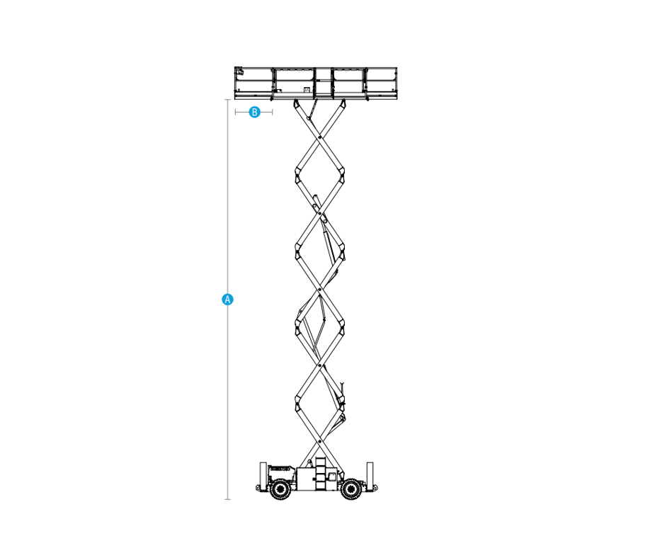 Sinoboom 1323RD (4389RD) Self Levelling Diesel Scissor Lift