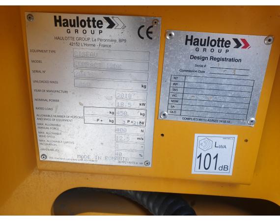 Used 2018 Haulotte Compact 12DX 33ft All Terrain Scissor Lift