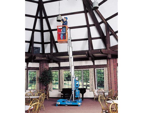 Genie 32ft push around manlift vertical lift