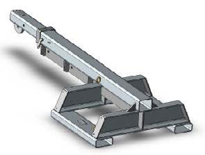 Forklift Jib Attachment 7.5 Tonne Rigid Long - DHE-RJL7.5