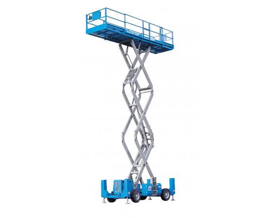 Genie GS-3369 RT - 32ft Rough Terrain Self Levelling Diesel Scissor Lift