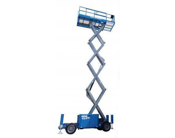 Genie GS-3369 RT - 32ft Rough Terrain Self Levelling Diesel Scissor Lift