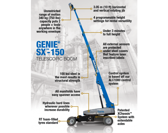 Genie 150ft Straight Boom Lift