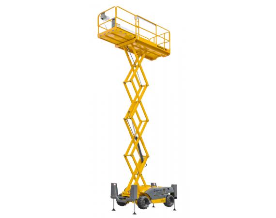 Haulotte Compact 12DX - 32ft RT Self Levelling Diesel Scissor Lift