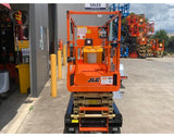 JLG 1932R 19ft Electric Scissor lift on Bullant Trailer Package