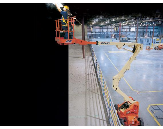 JLG E450AJ 45ft Electric Knuckle Boom Lift