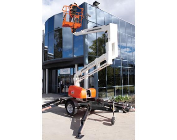 Snorkel MHP13AT - 34 ft Towable Trailer Boom Lift