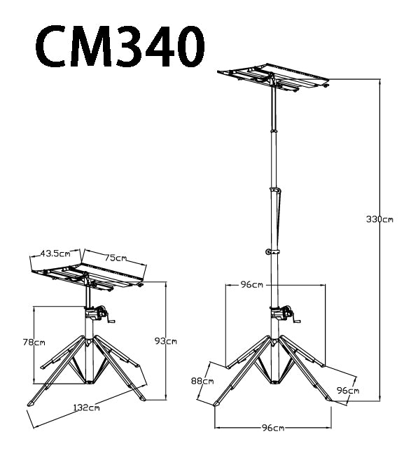 KSF CM340 Tbar Hoist 3.3m Lift, 130kg