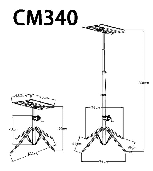 KSF CM340 Tbar Hoist 3.3m Lift, 130kg